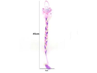 Girls' jewelry-shell wig braid