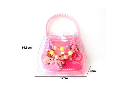 Girls jewelry-mirror comb portable box jewelry set