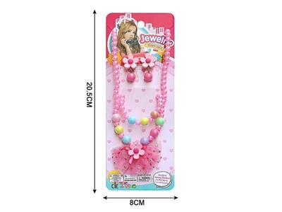 女孩饰品-项链耳坠4件套