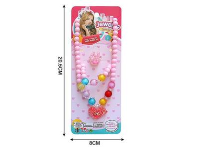 Girls jewelry-sequin love necklace set of 3