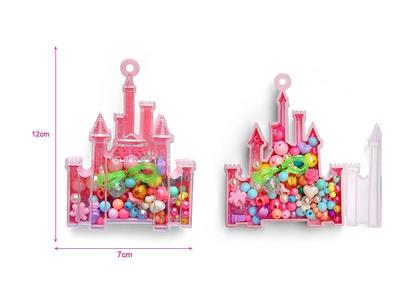 Girls jewelry-castle DIY beaded box