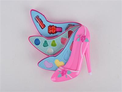 Three-layer high-heeled shoes makeup box