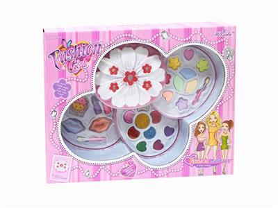 Sunflower type three-layer cosmetic box