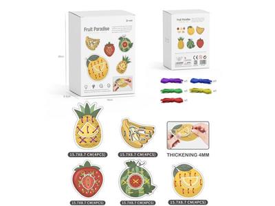 Fruit amusement park threading educational toys