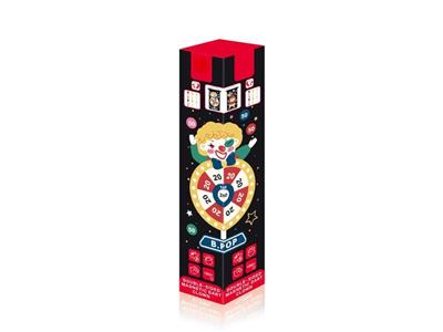 Double-sided magnetic dart-clown
