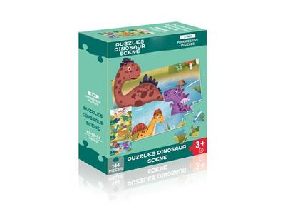 Jigsaw-Dinosaur Scene 144pcs