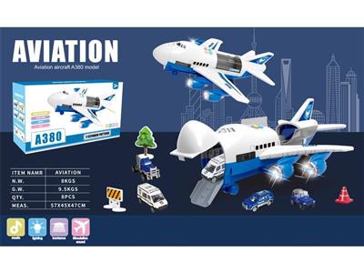 Inertial police storage passenger plane (blue)