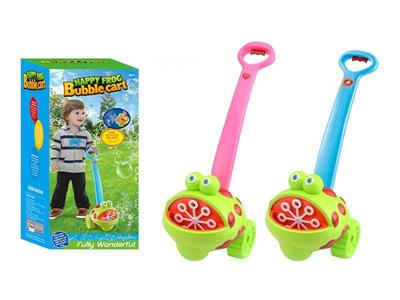 Hand-push electric frog bubble machine