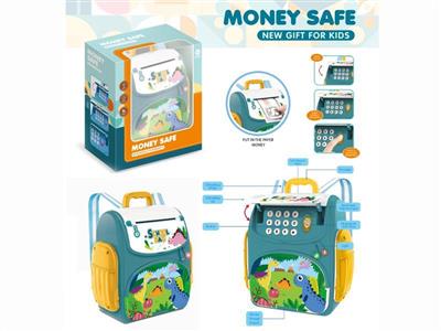 Dinosaur bag piggy bank