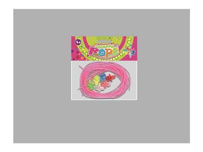 桃红金线绳(10PCS*80CM)+钻石中奶嘴6粒(桃