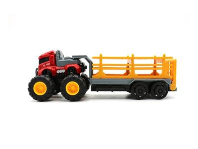 1:43 tractor tow double-deck flat alloy truck.