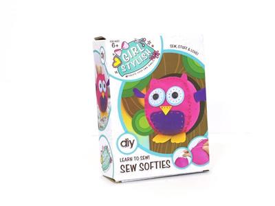 DIY fabric owl doll sewing