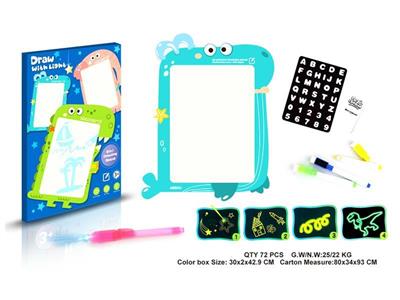 2000 square jigsaw puzzles-city fireworks and whales dual-purpose luminous writing board -A3.