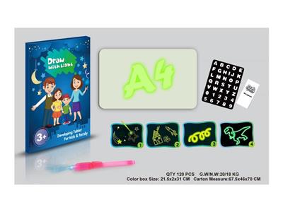 Luminous writing board -A4 English.