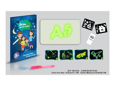 Luminous writing board -A5 English.