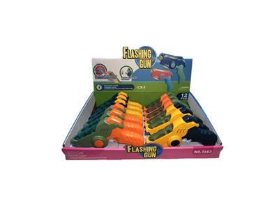 Cartoon sound and light pistol without charge (7th battery).