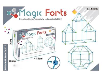 85pcs/DIY castle building/puzzle DIY tent.