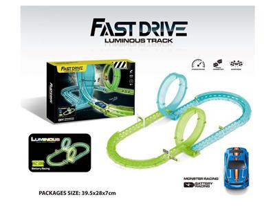 Luminous electric track