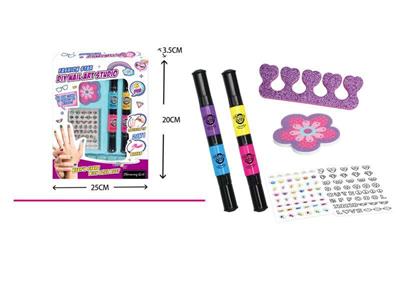 Two-headed manicure pen set.
