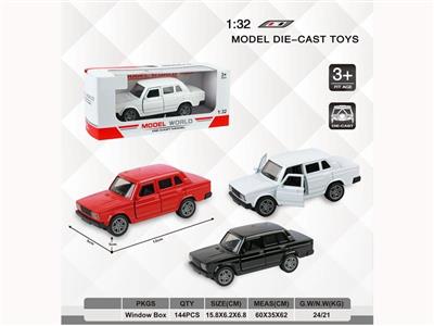 1:32 simulation pull back alloy car two-door Lada sedan