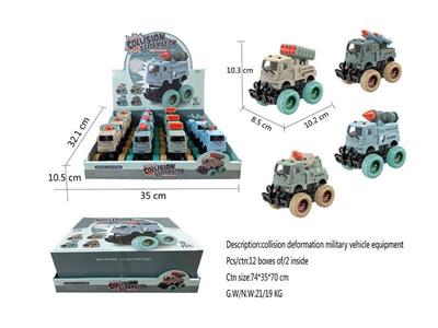 碰撞变形军事车装备（12只）