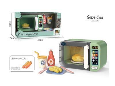 Touch-screen color-changing microwave oven set