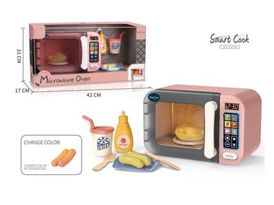 Touch-screen color-changing microwave oven set