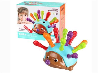 Fine action insertion cognitive toy hedgehog