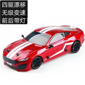 1：18 2.4G比例加速野马四驱漂移遥控车