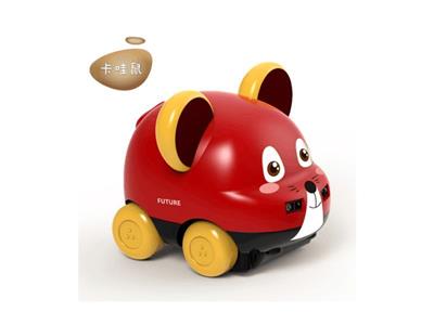 Cartoon animal sensor tracking vehicle