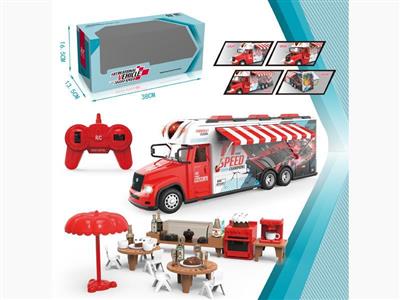 2.4G光红色小房车-广告车