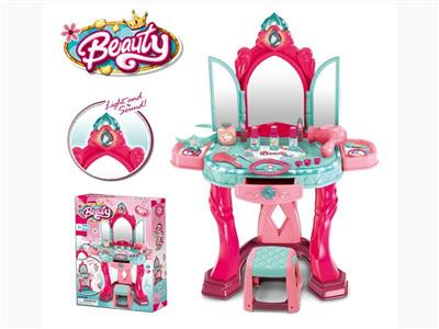 Light, sound, two-door dressing table