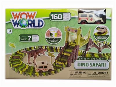160 dinosaur tracks with 1 car