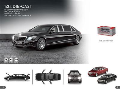 Mercedes-Benz extended 6-seat Maibakh 1:24 alloy car model