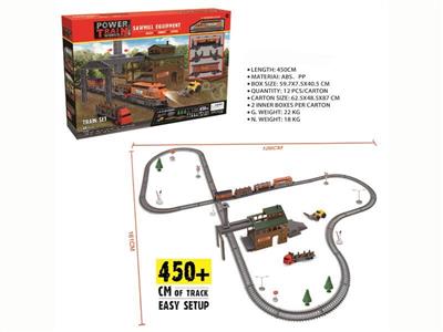 Electric Light train track set (450CM)