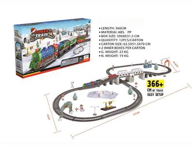Electric Christmas track set (total length 366CM)