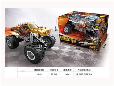 2.4G two-wheel drive four-wheel drive climbing cross-country bigfoot usb