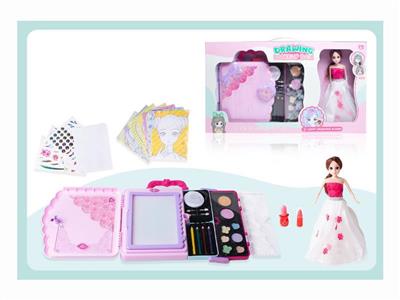 DIY painting+Barbie (4 5th batteries-no charge