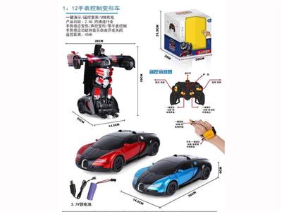 1:12 2.4G watch control Bugatti deformation car