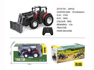 Remote control four-wheel farmer's car