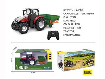 Remote control four-wheel farmer's car