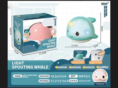 Light spray whale