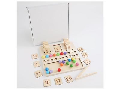 Wooden two-in-one digital learning board