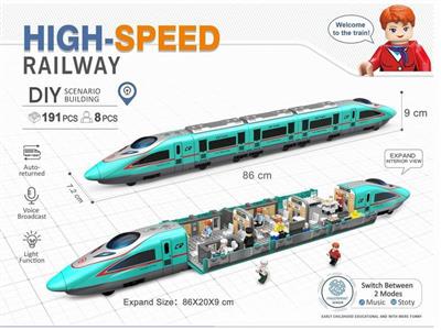 Fingerprint sensing high-speed rail building block (Fuxing)