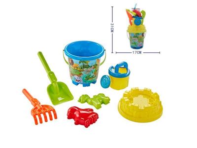 7-piece beach barrel set