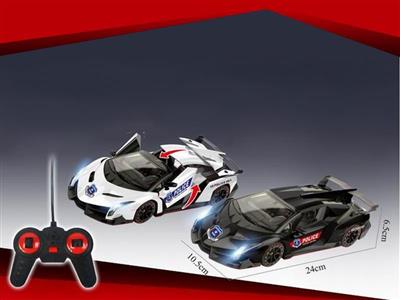 One-button convertible remote control simulation racing car