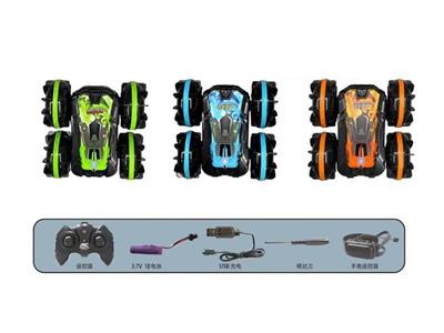 2.4G remote control amphibious stunt car dual remote control version