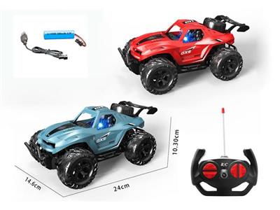 1:16 Four-way off-road remote control car with lights and electricity