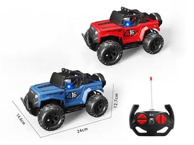 1:16 Four-way Wrangler off-road remote control car with lights without battery