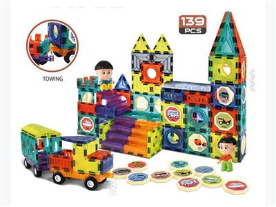 Magic Paradise (Colored Window Magnetic Blocks) 139pcs